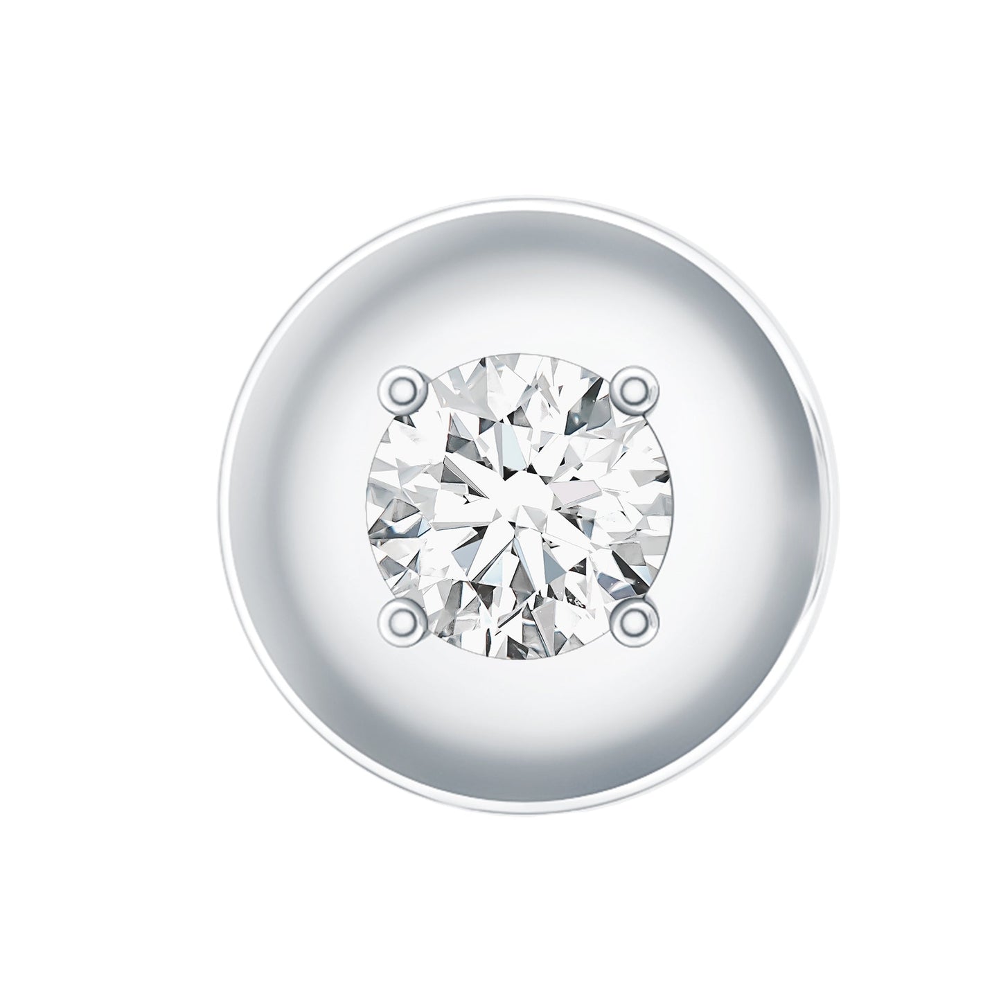 Classic Diamond Solitaire Helix Piercing Earring