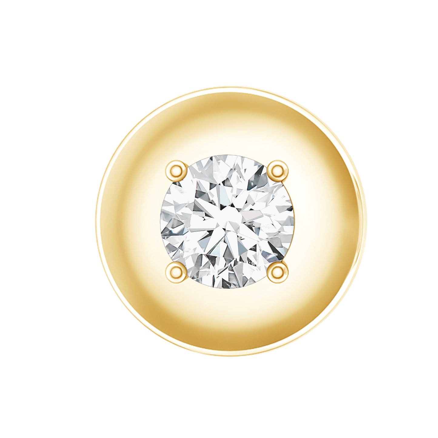 Classic Diamond Solitaire Helix Piercing Earring