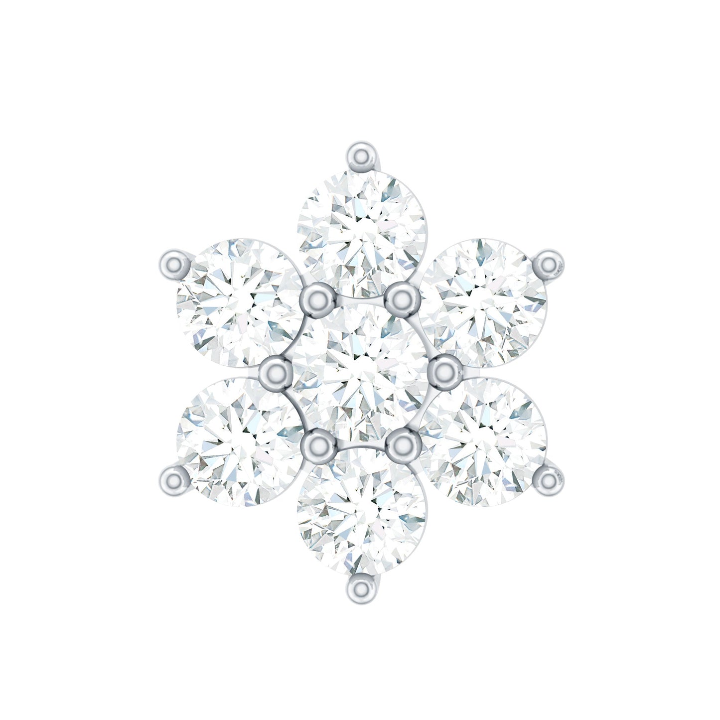 Simple Diamond Flower Cartilage Earring