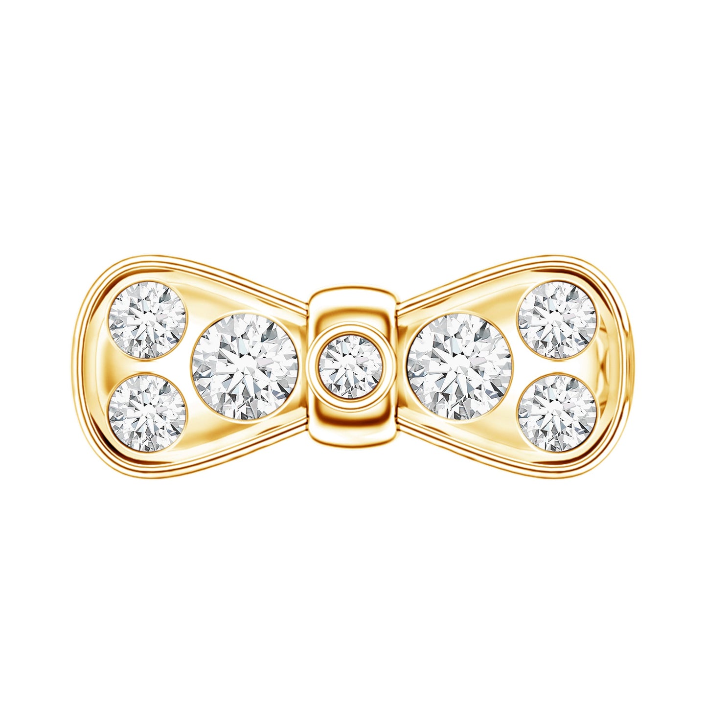 Diamonds Bow Cartilage Piercing Earring