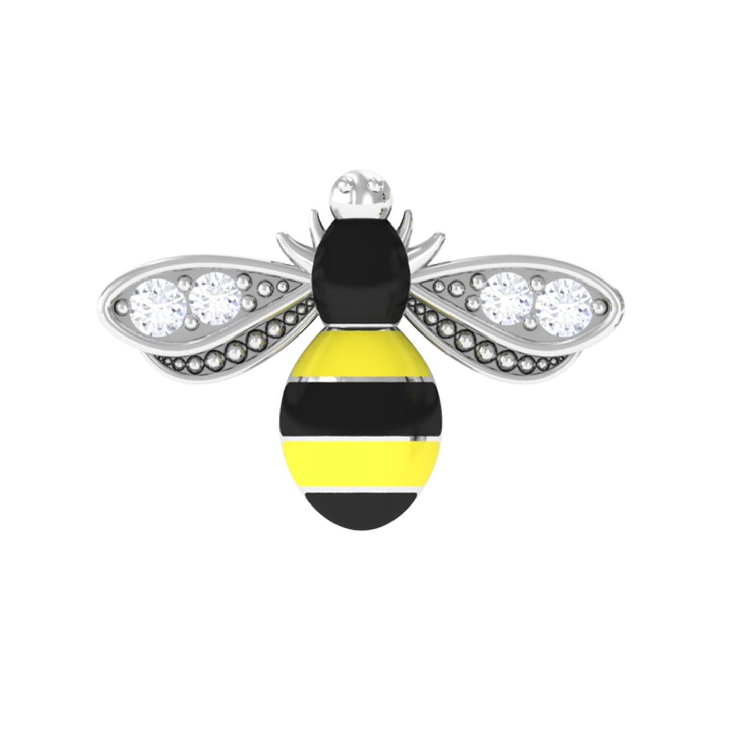 Natural Diamond Honey Bee Cartilage Earring