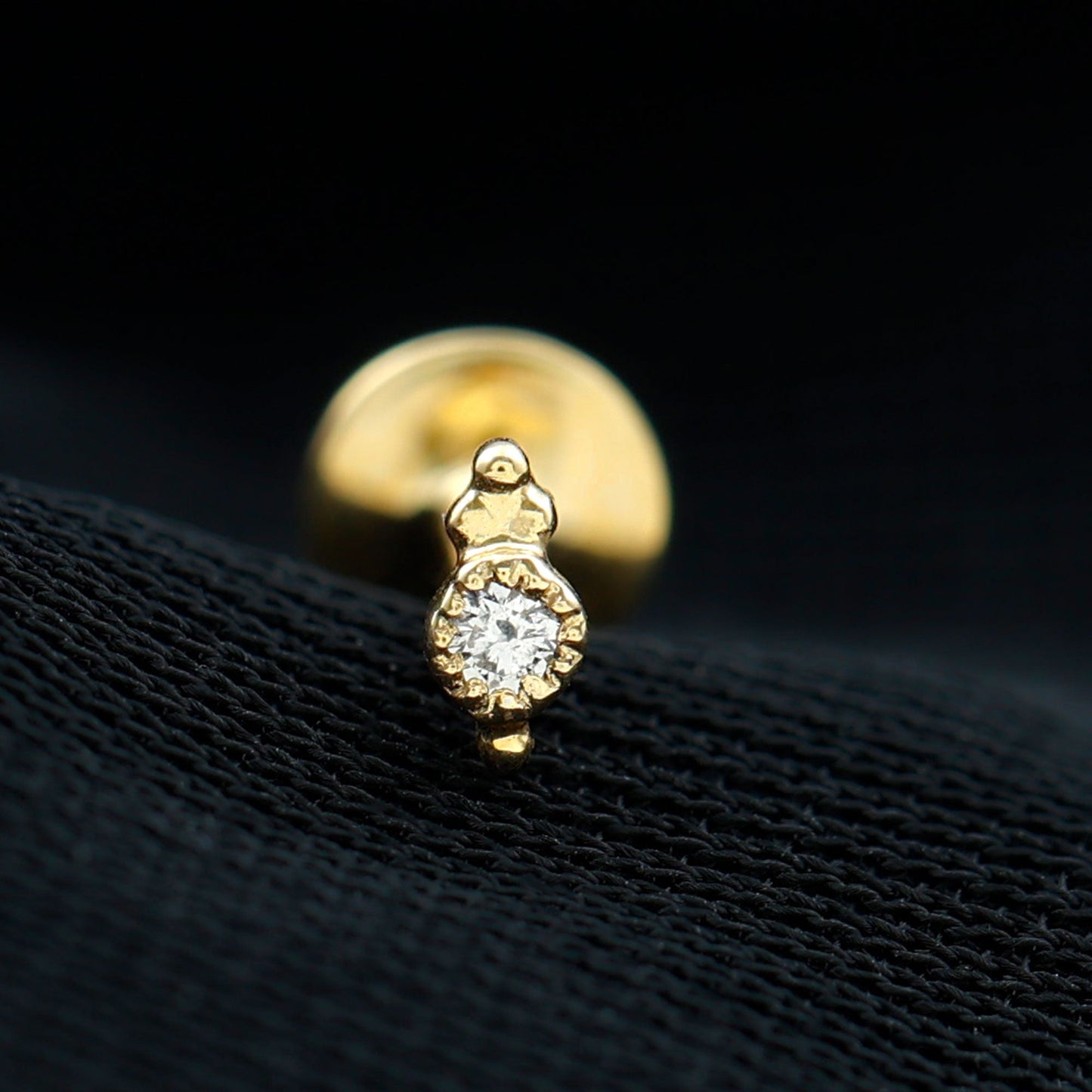 Natural Certified Diamond Conch Earring