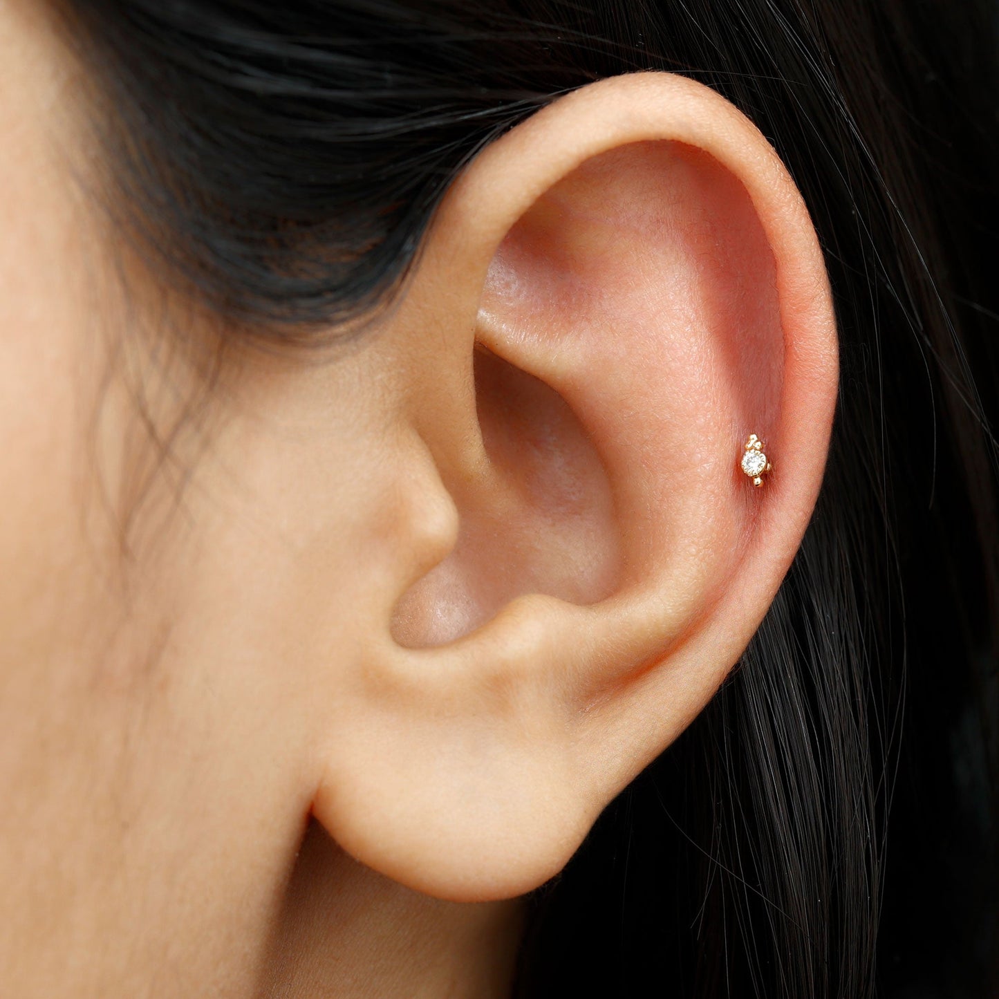 Natural Certified Diamond Conch Earring