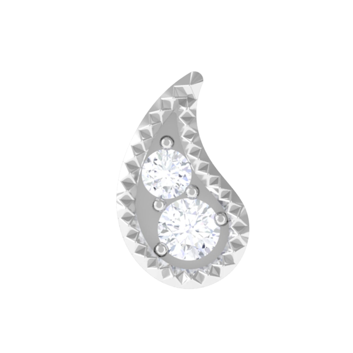 Natural Diamond Petal Cartilage Earring