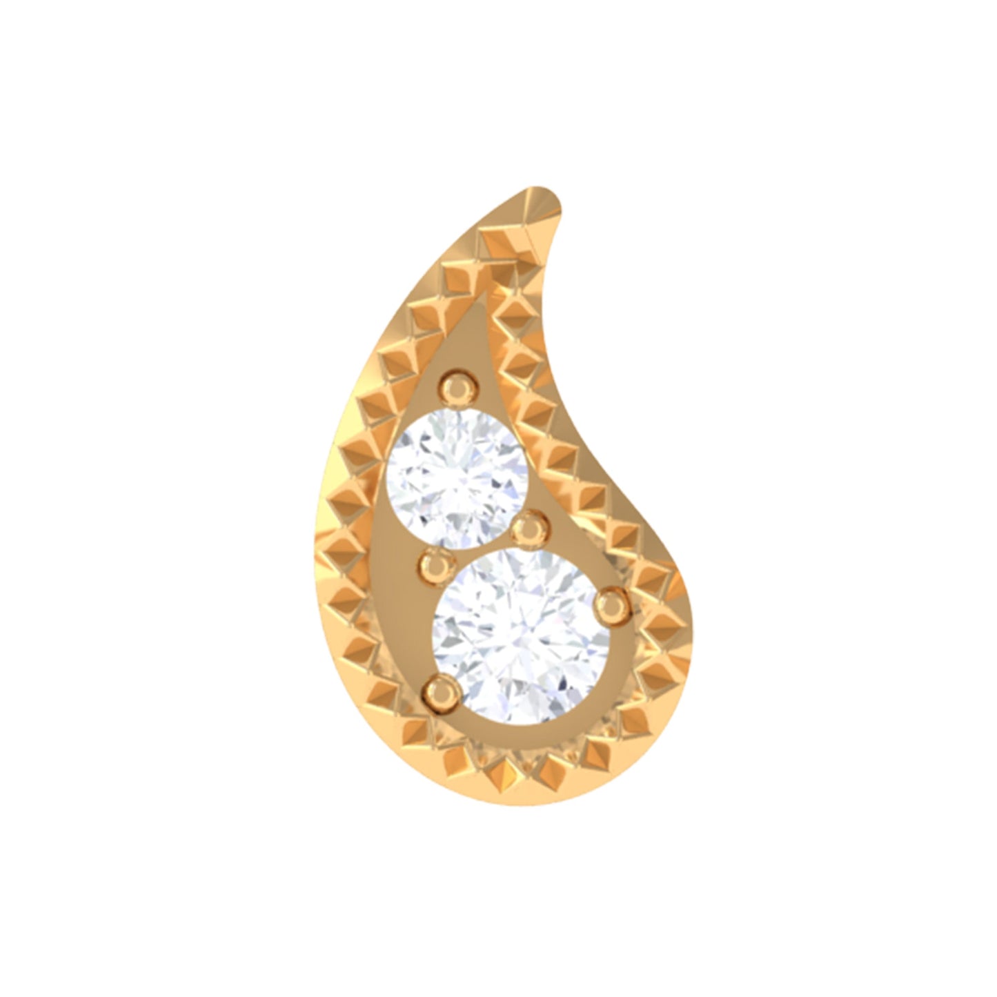 Natural Diamond Petal Cartilage Earring