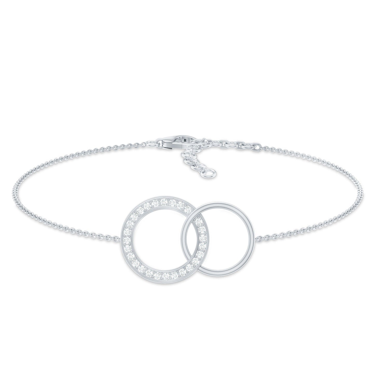 Diamond Eternity Chain Bracelet For Women
