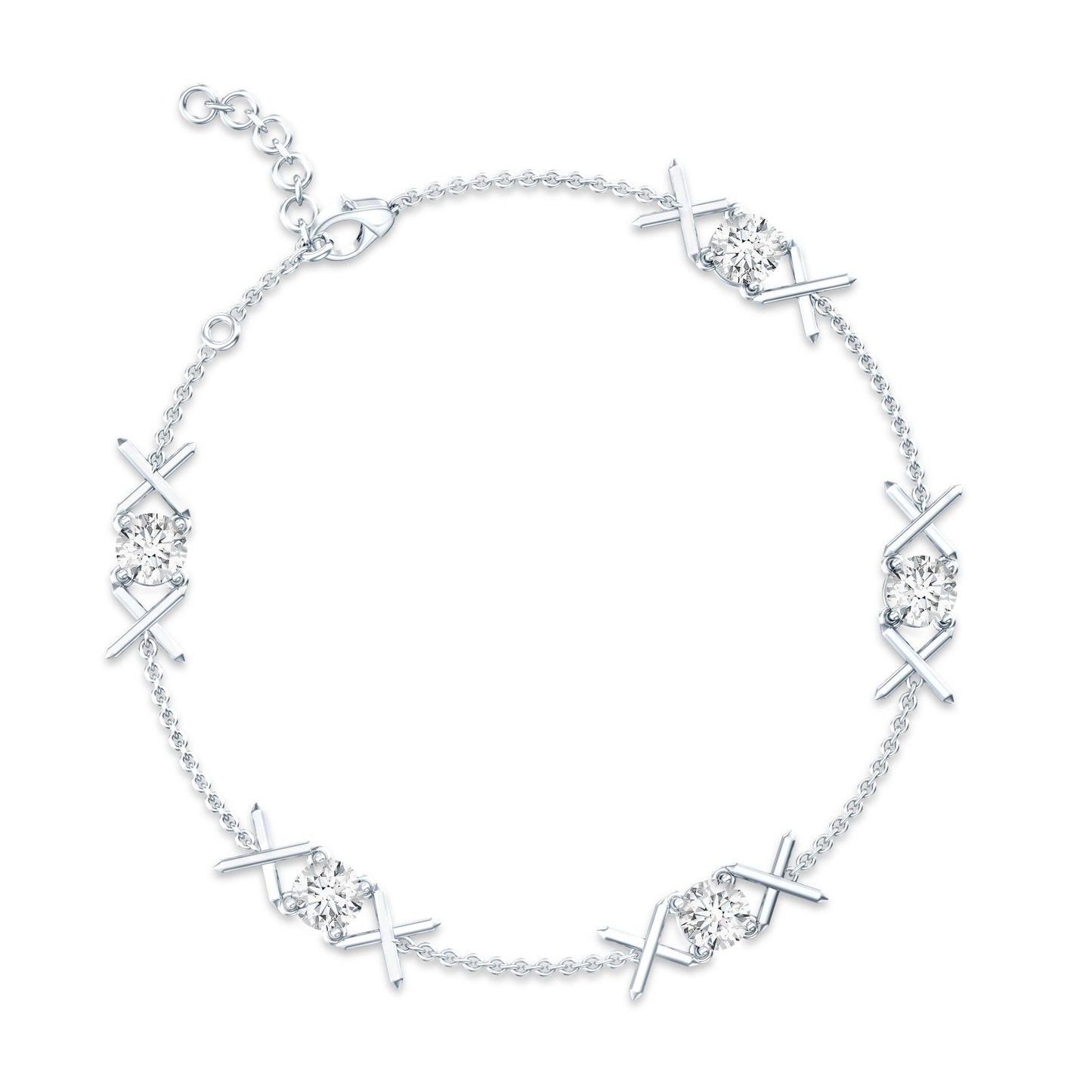 Certified Lab Grown Diamond Bridal Bracelet