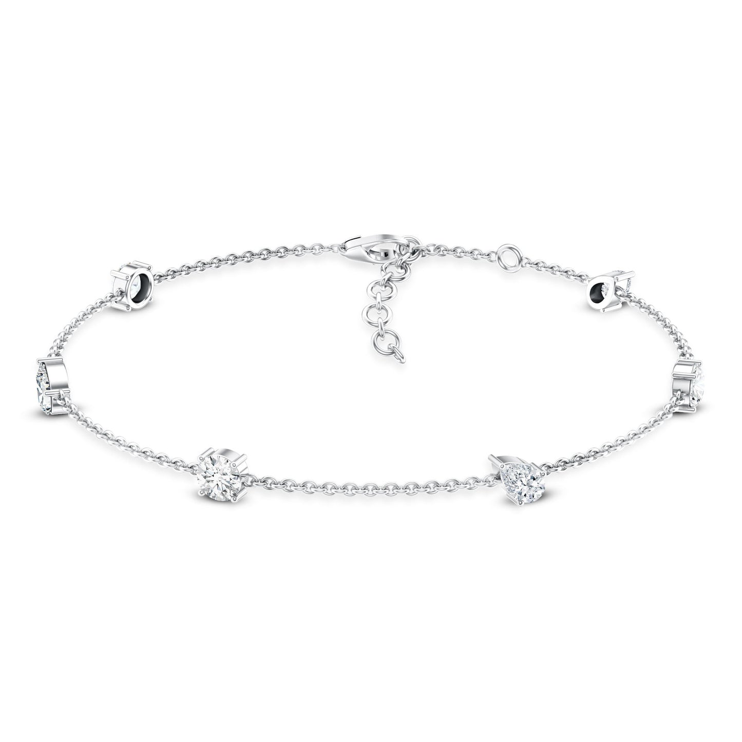 Certified Lab Grown Diamond Stackable Chain Bracelet