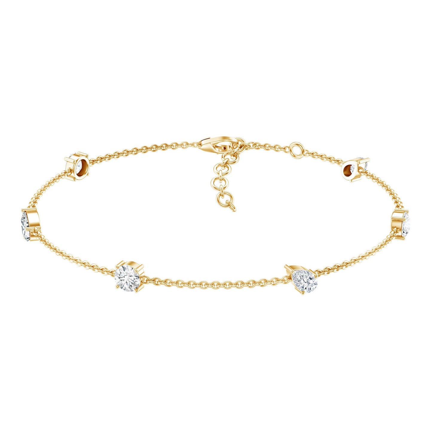 Certified Lab Grown Diamond Stackable Chain Bracelet