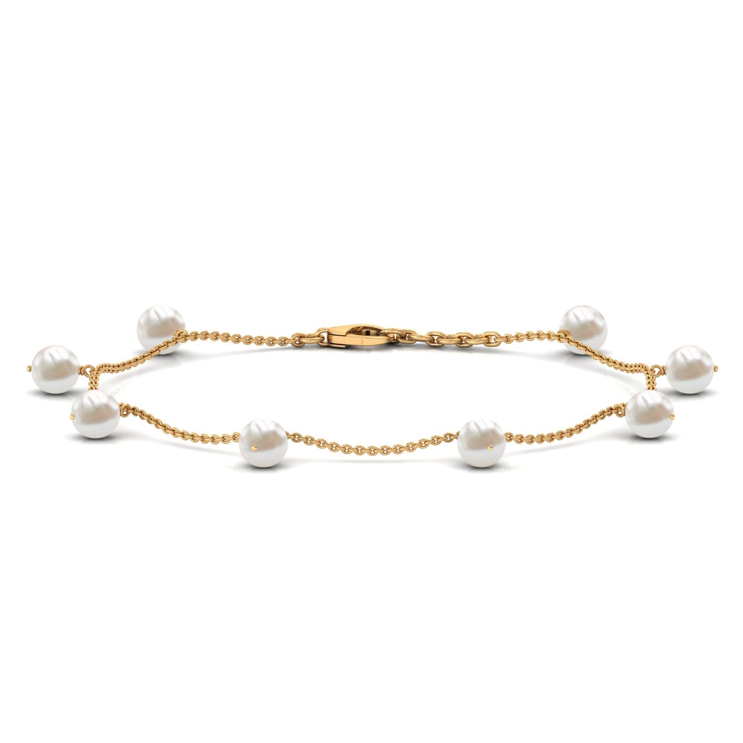 Freshwater Cultured Pearl Chain Bracelet for Women