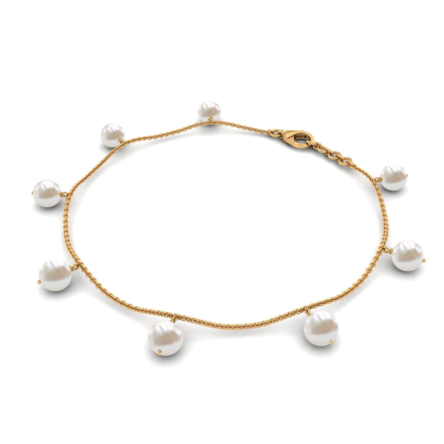 Freshwater Cultured Pearl Chain Bracelet for Women