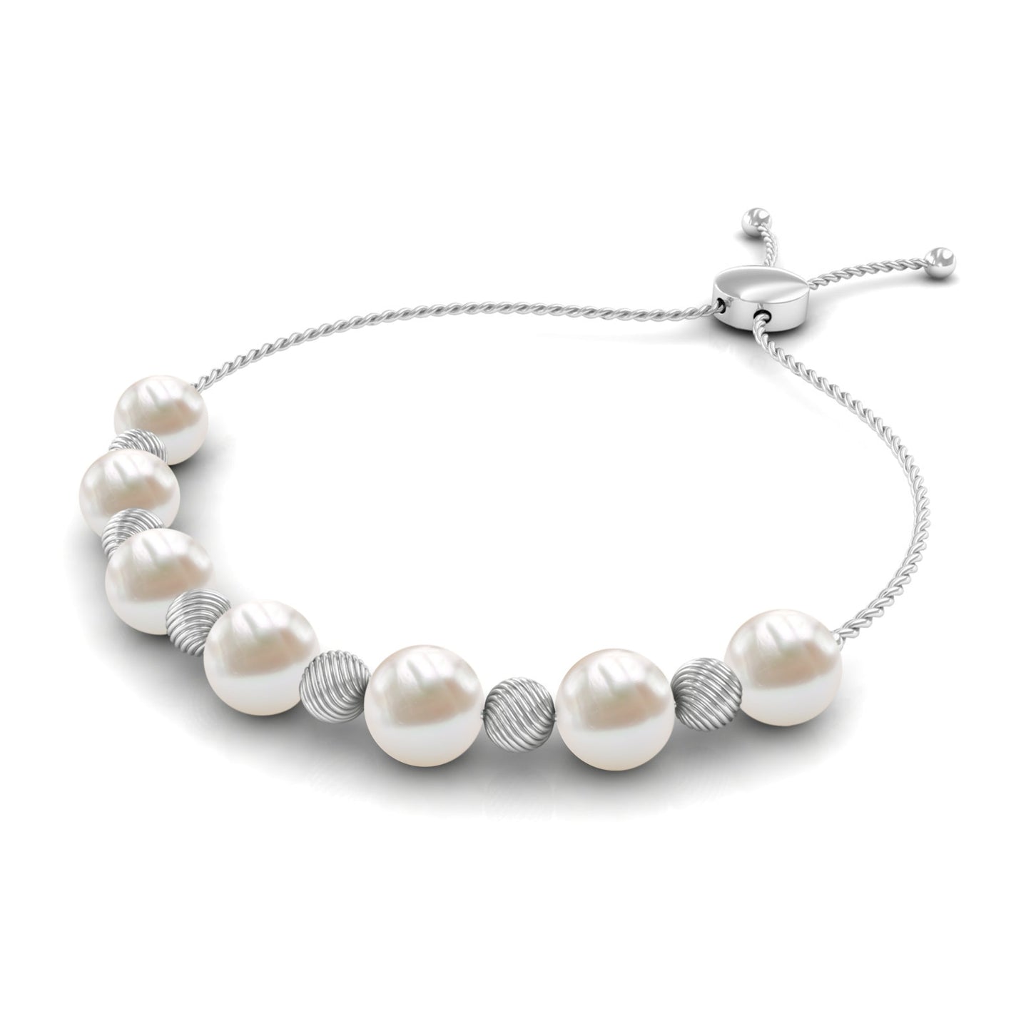 Cultured Freshwater Pearl Bolo Bracelet for Women