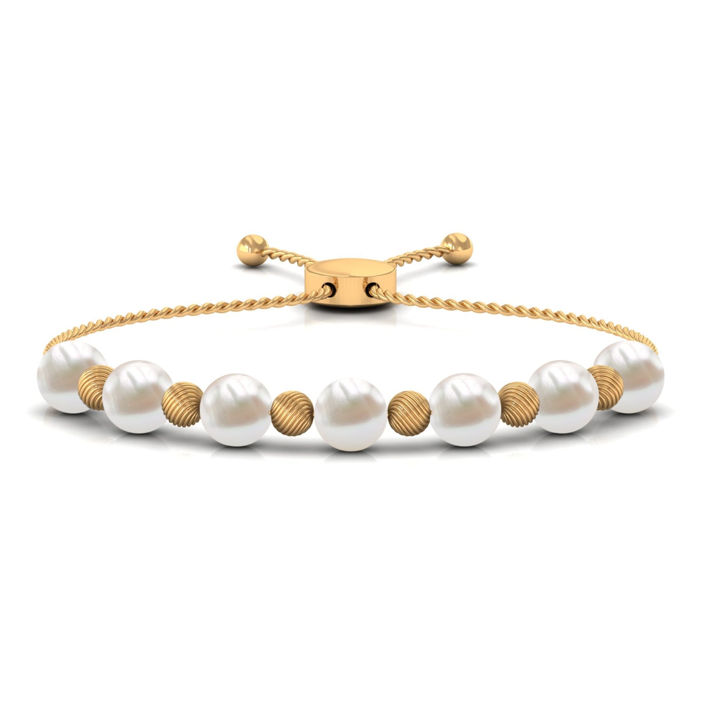 Cultured Freshwater Pearl Bolo Bracelet for Women