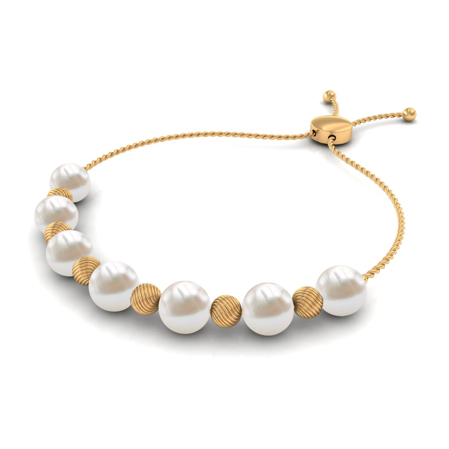 Cultured Freshwater Pearl Bolo Bracelet for Women