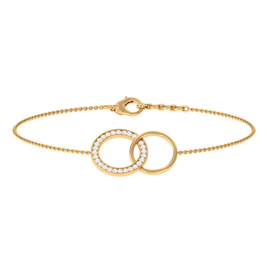 Diamond Eternity Chain Bracelet For Women