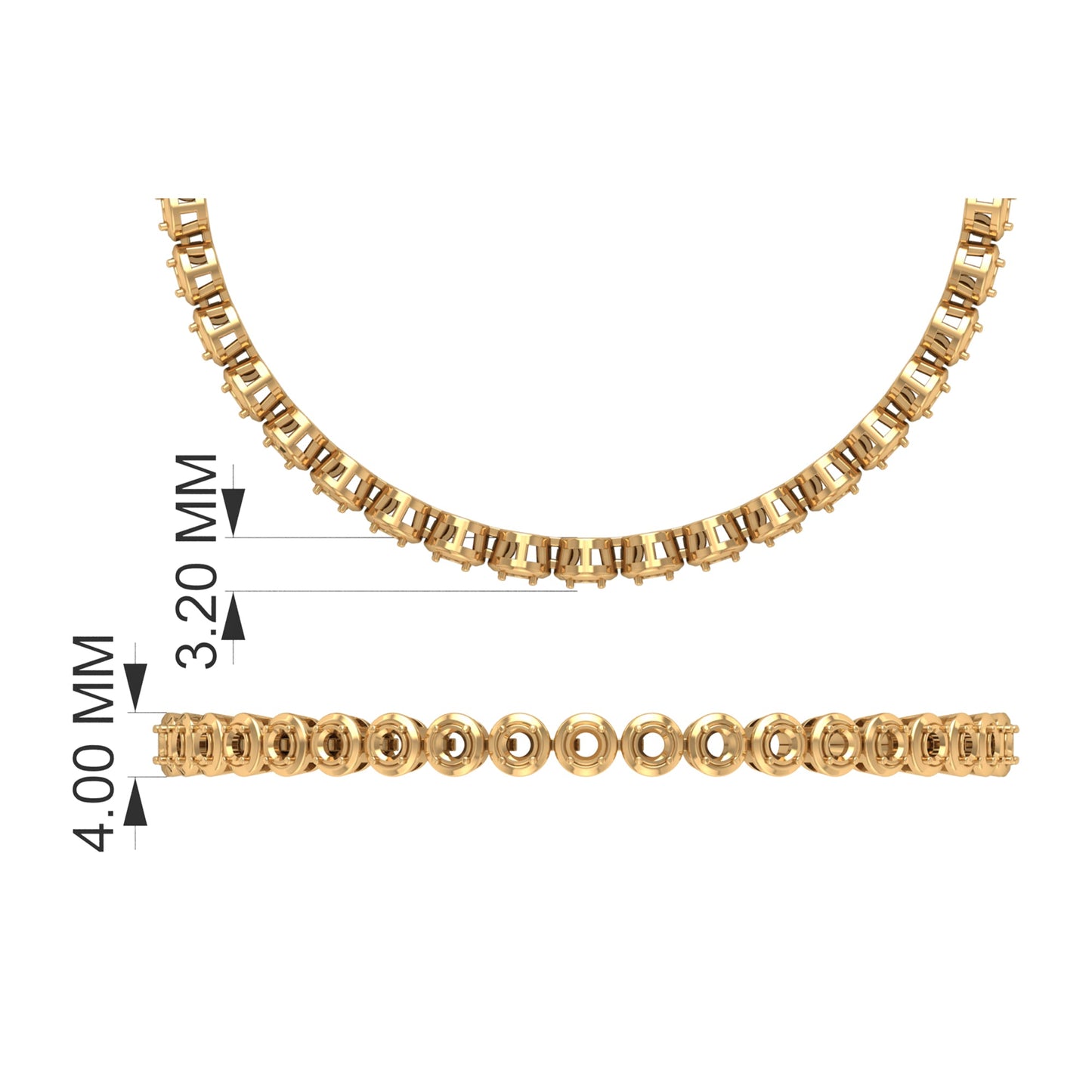 Certified Lab Grown Ruby Tennis Bracelet for Women