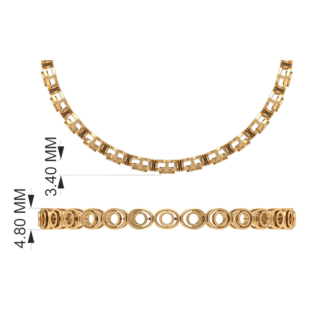 Bezel Set London Blue Topaz Tennis Bracelet for Women