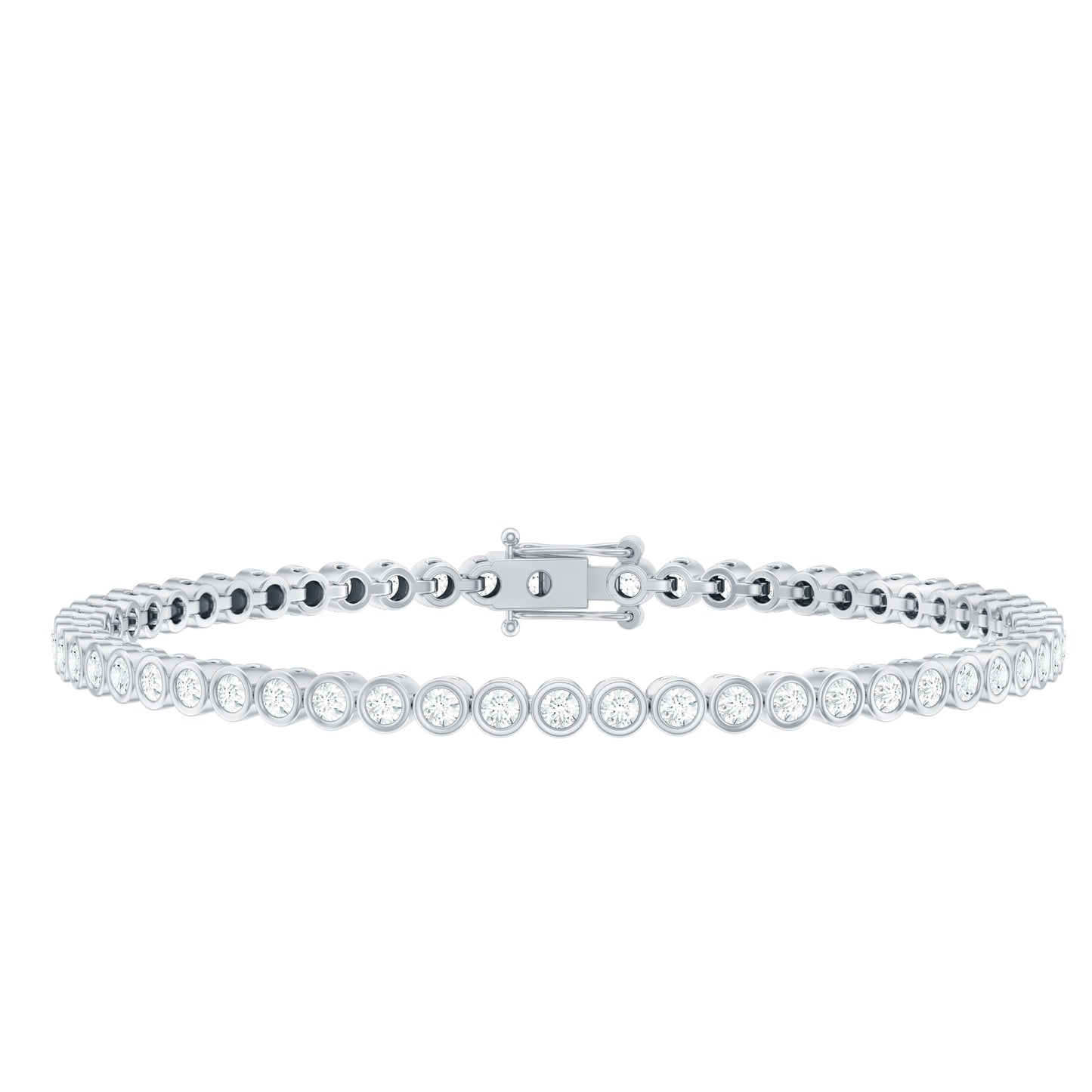 Certified Moissanite Wedding Tennis Bracelet For Bride