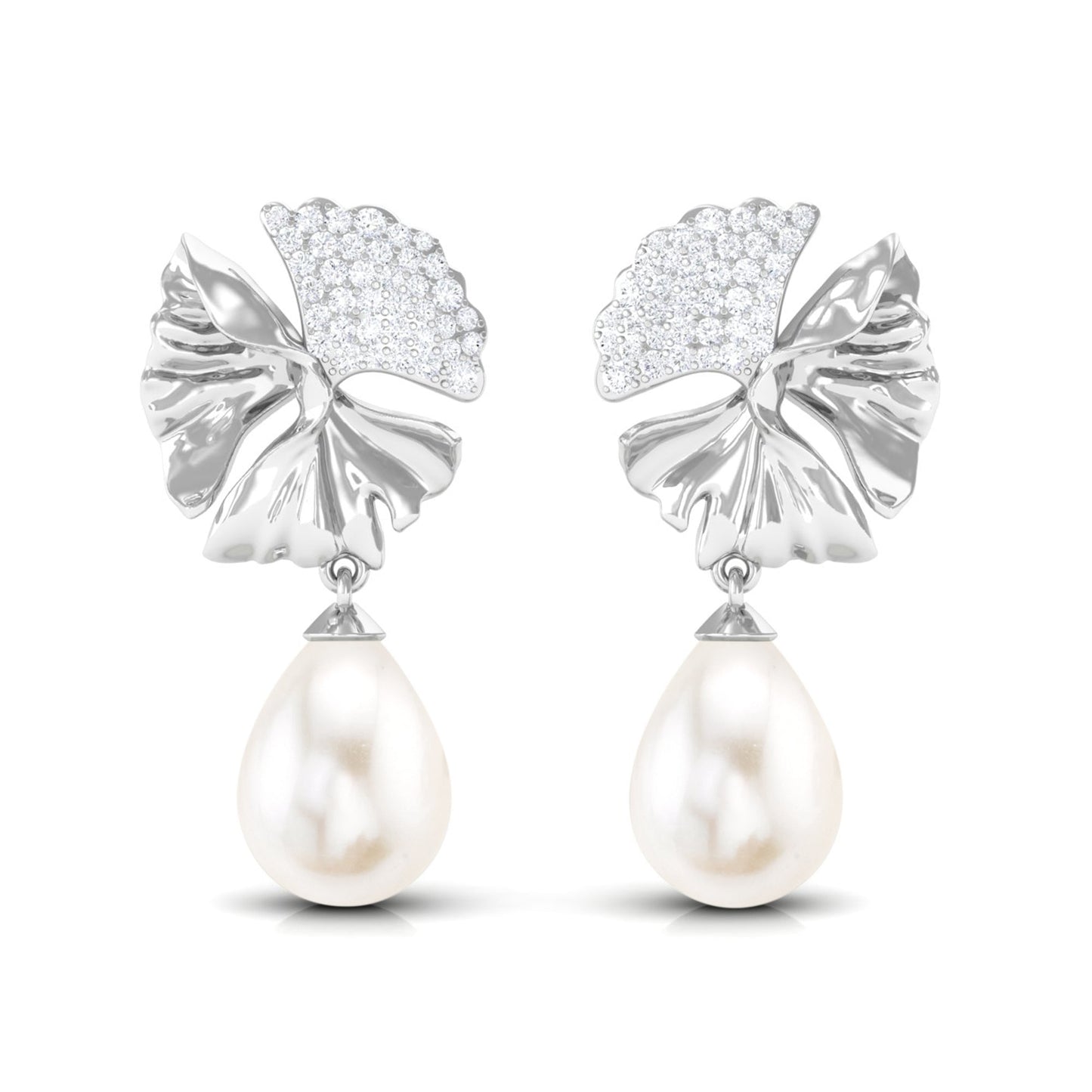 Nature Inspired 12 Carat Freshwater Pearl Drop Earrings