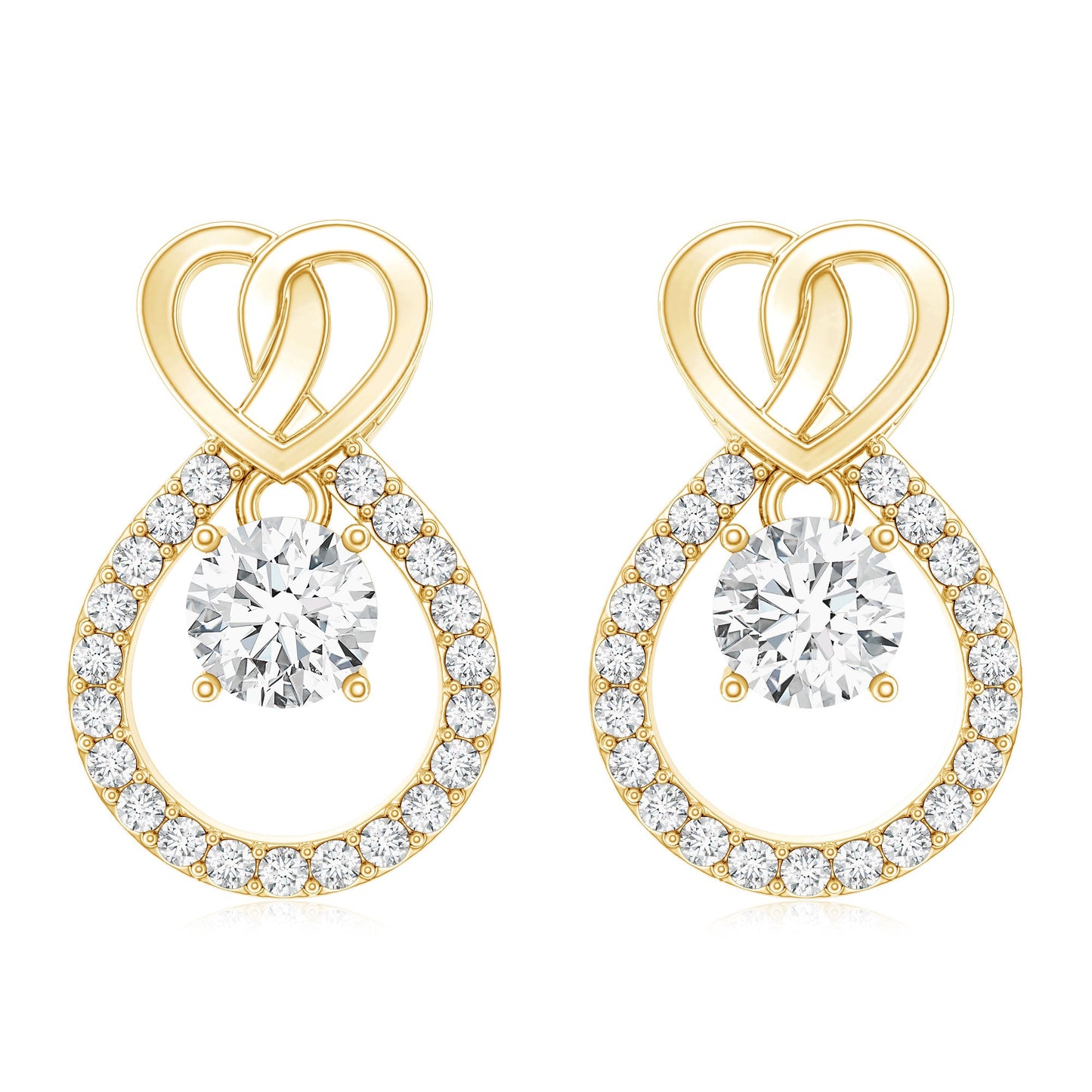 Certified Lab Grown Diamond Infinity Stud Earrings