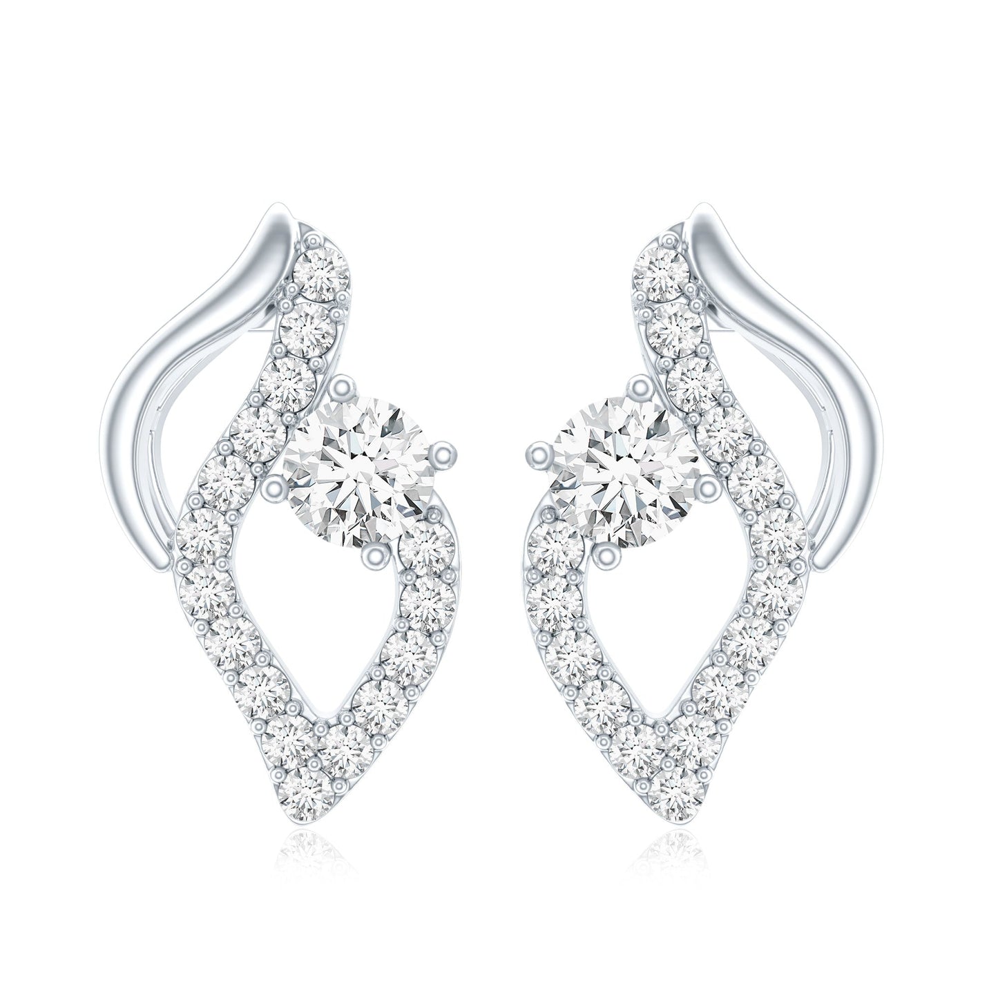 Elegant Lab Grown Diamond Stud Earrings
