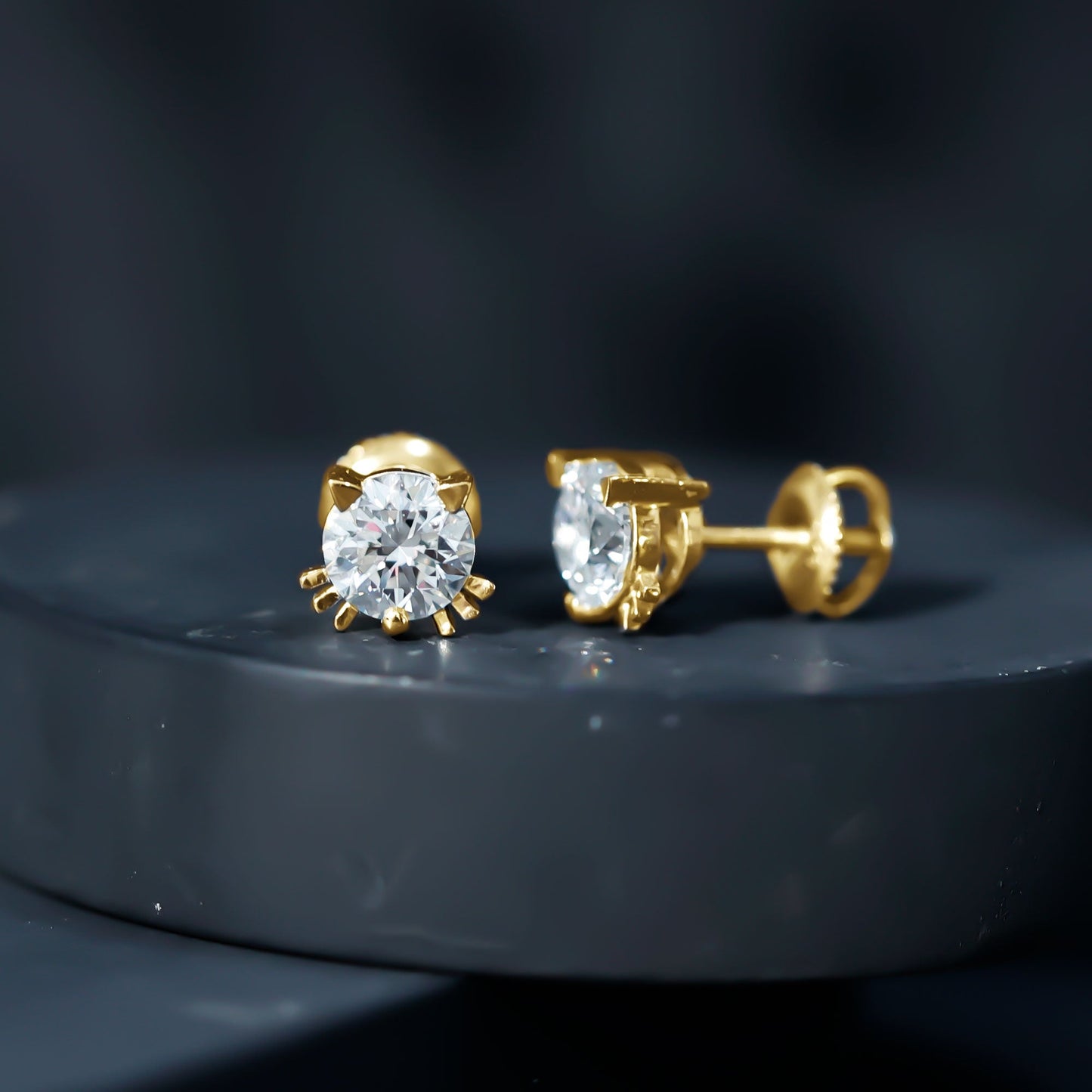 Certified Lab Grown Diamond Hello Kitty Earrings