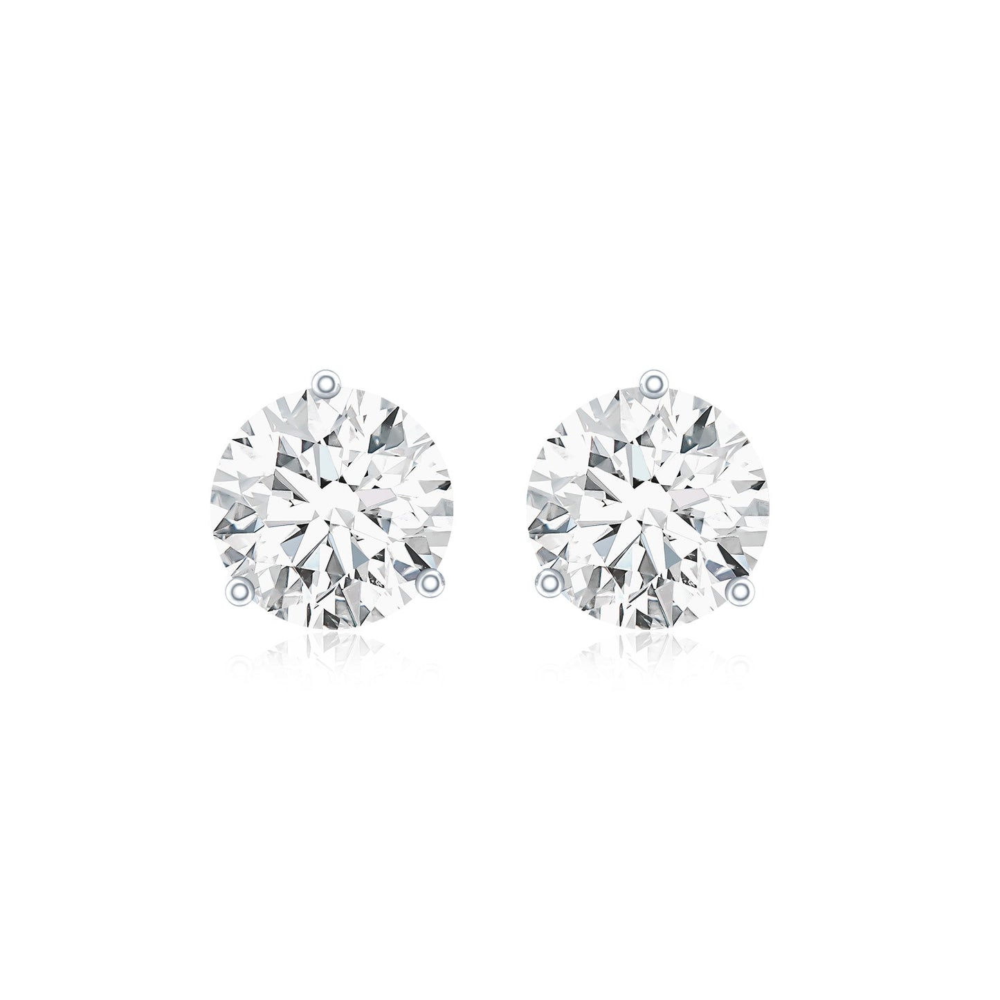 Certified Lab Grown Diamond Solitaire Earrings
