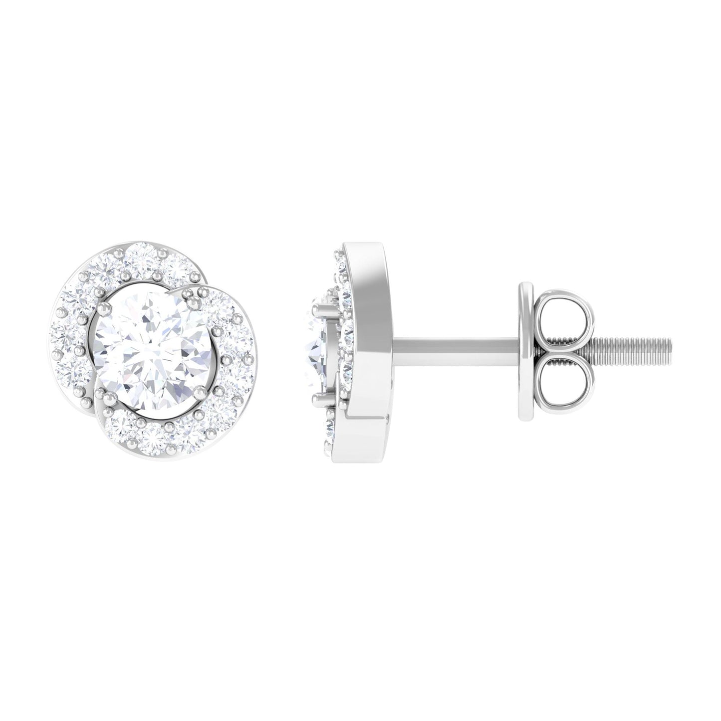 Certified Real Diamond Stud Earrings for Everyday