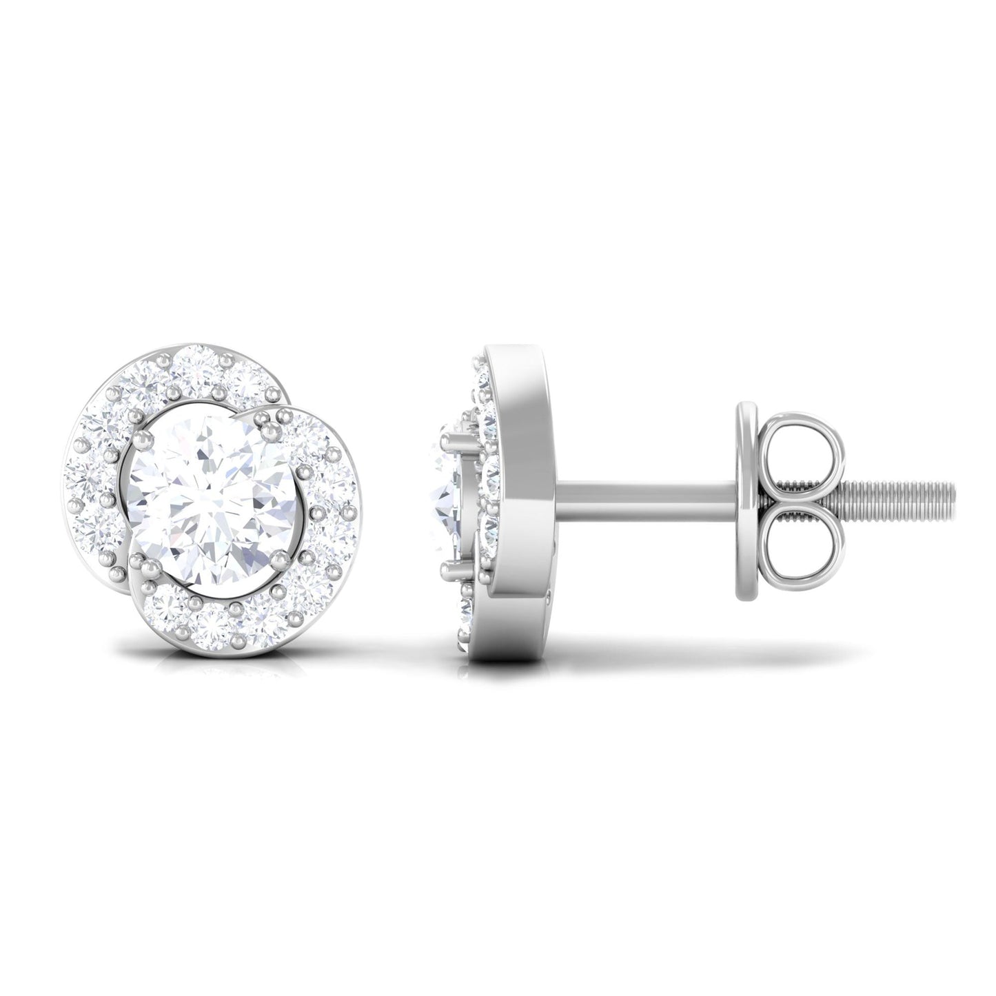 Certified Real Diamond Stud Earrings for Everyday