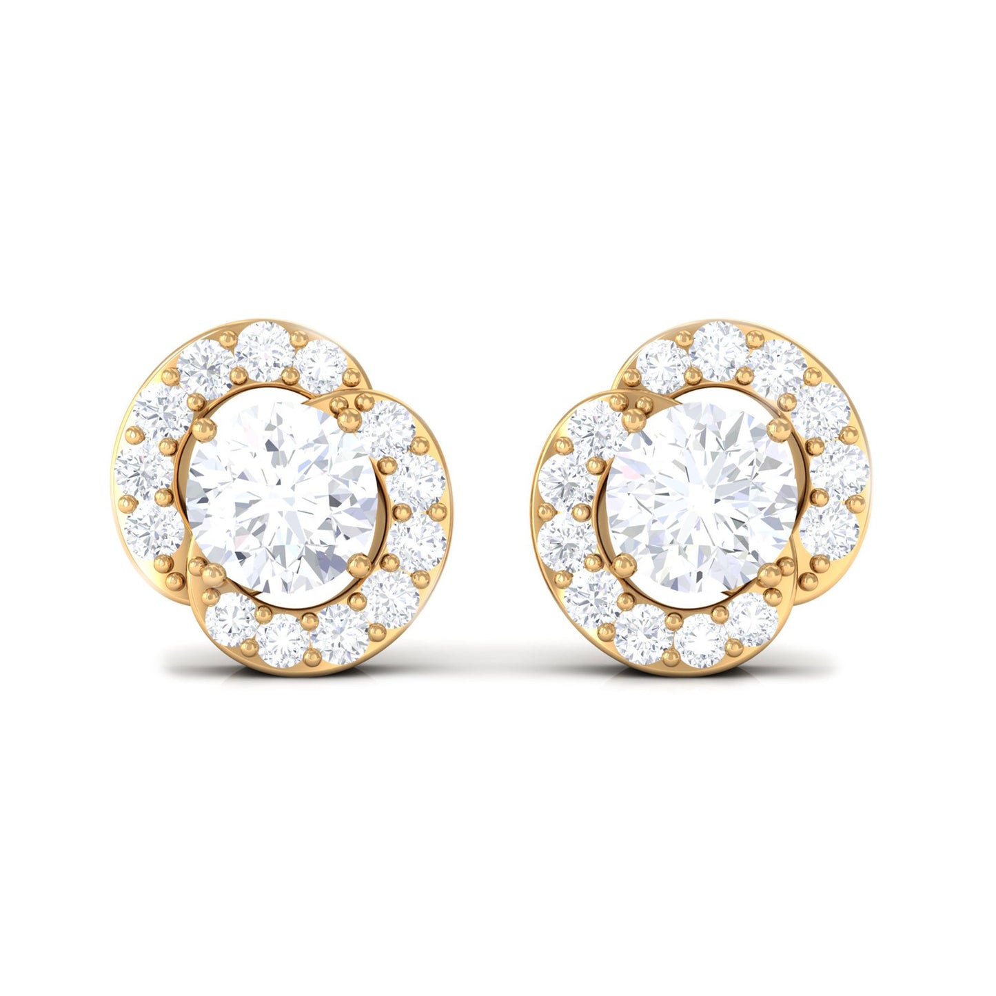 Certified Real Diamond Stud Earrings for Everyday