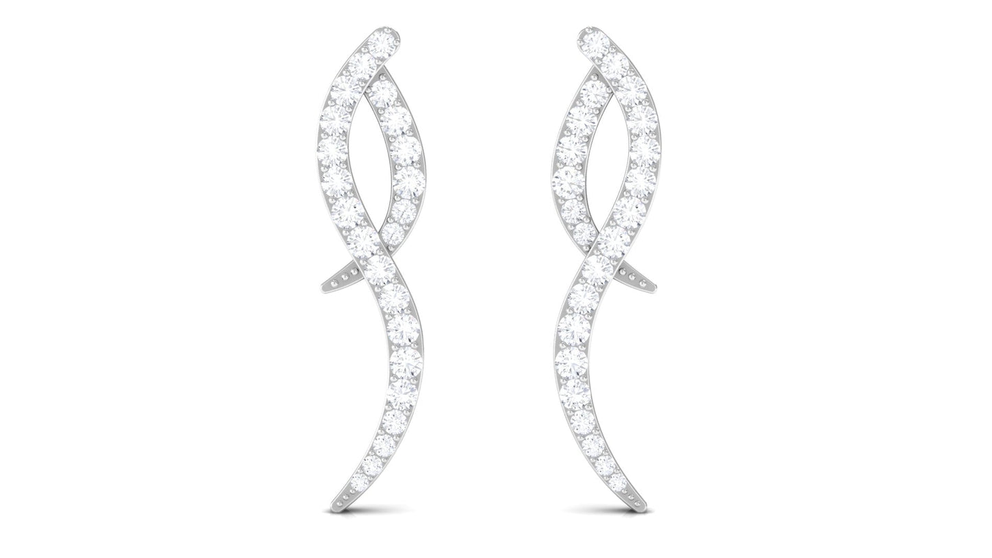 Minimal Diamond Stud Earrings with Certificate