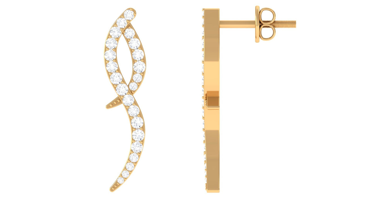 Minimal Diamond Stud Earrings with Certificate