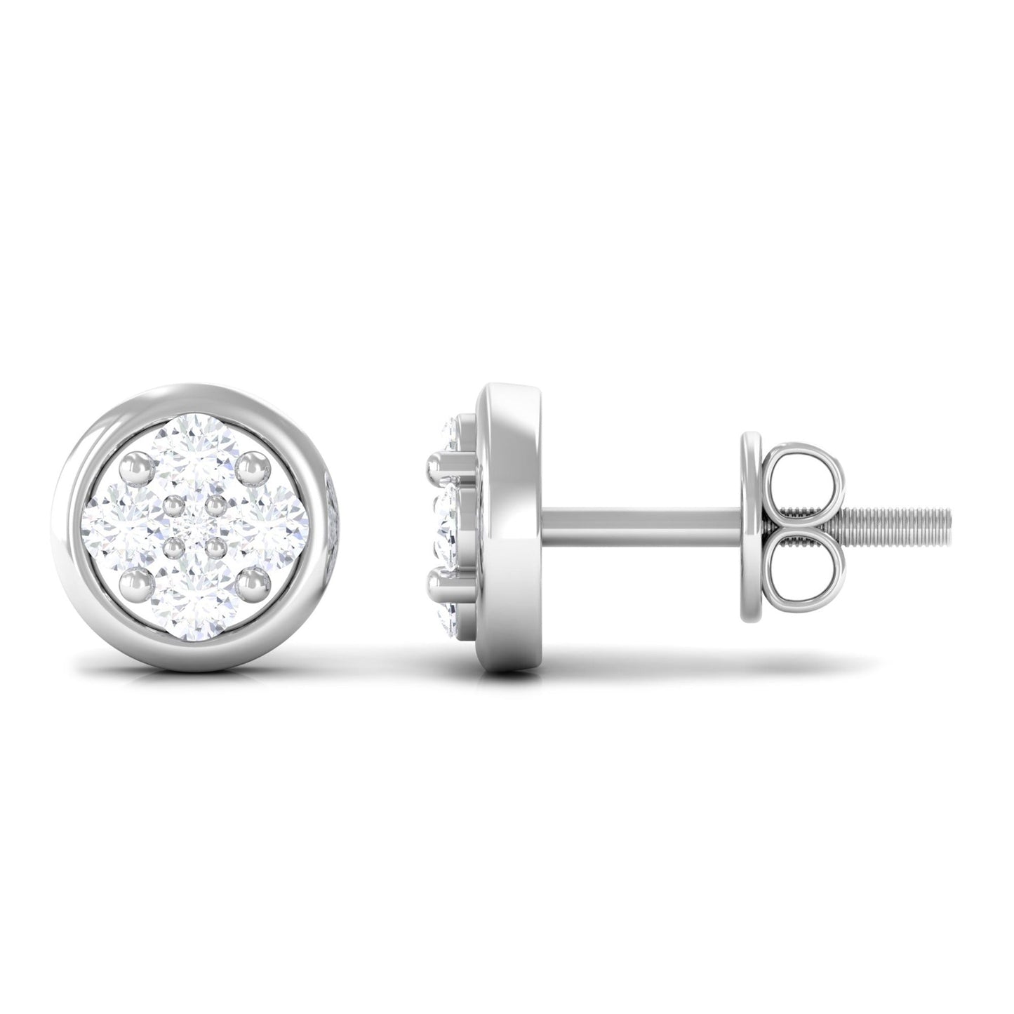Genuine Diamond Studs with Screw Back