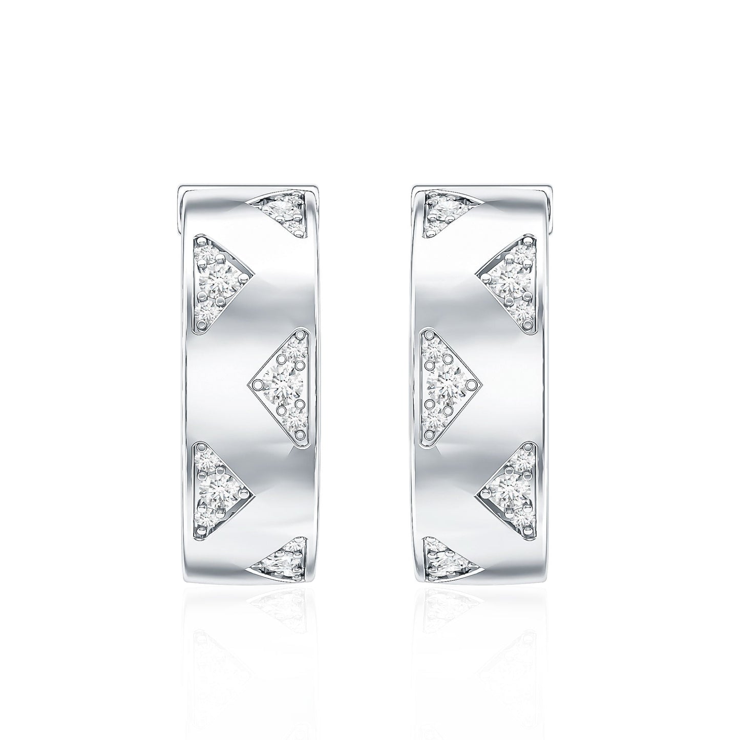 Certified Diamond Hoops For Women