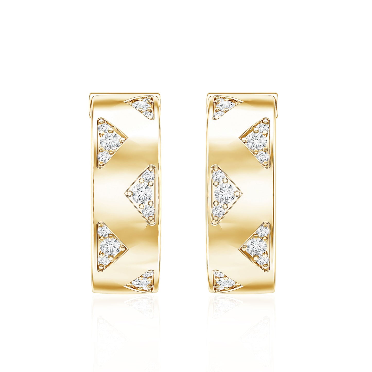 Certified Diamond Hoops For Women