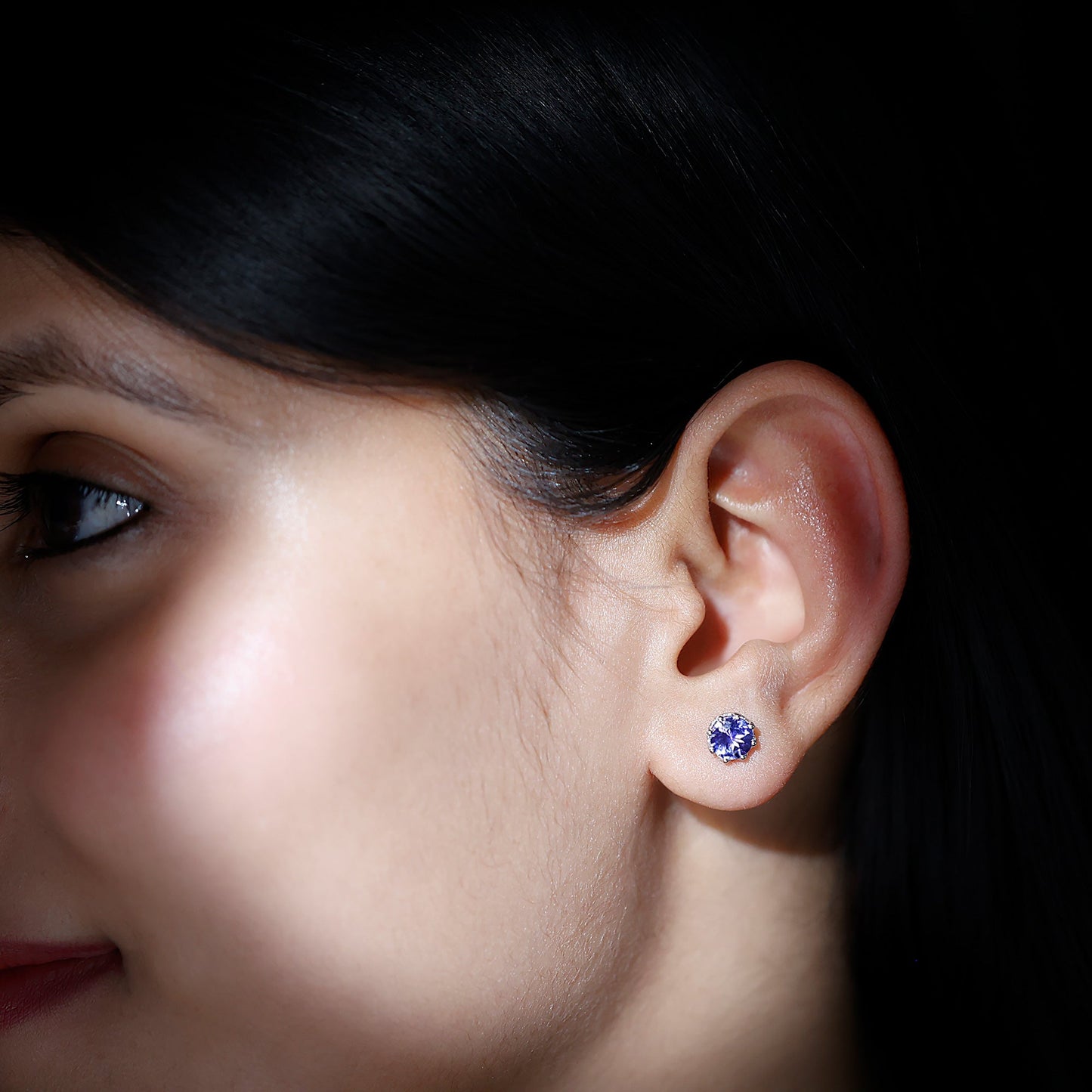 1 Carat Tanzanite Studs