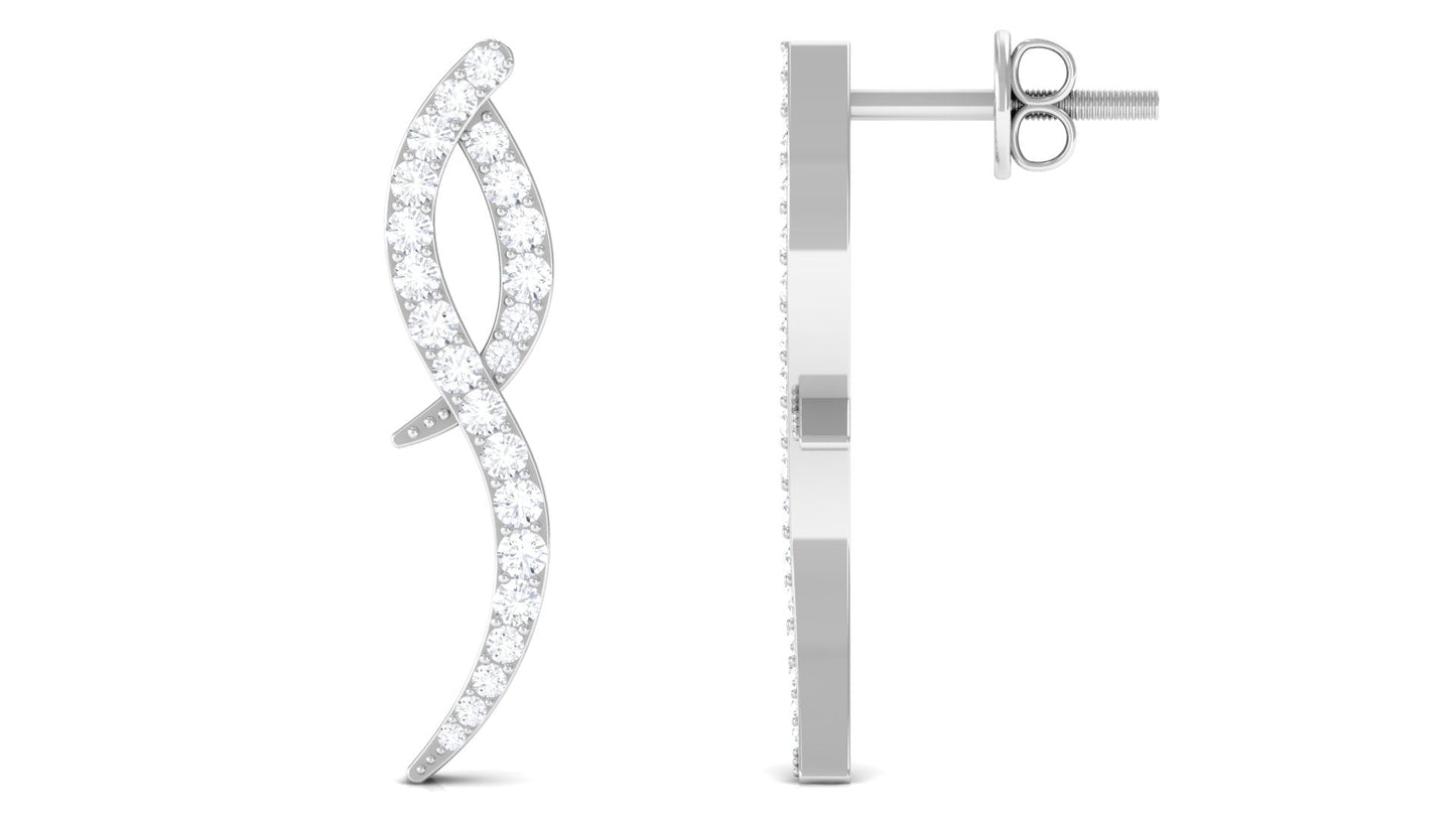 Minimal Diamond Stud Earrings with Certificate