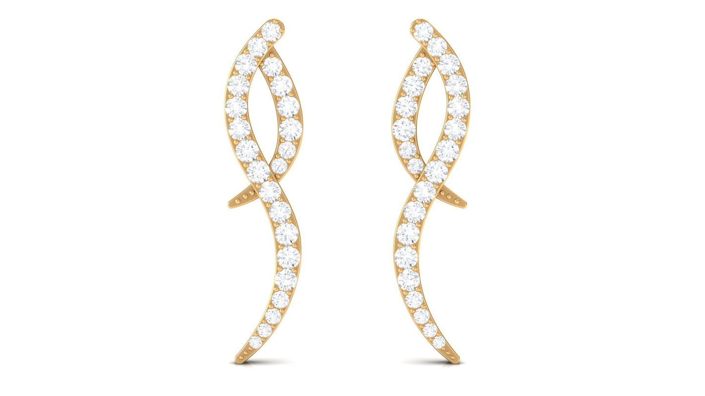 Minimal Diamond Stud Earrings with Certificate
