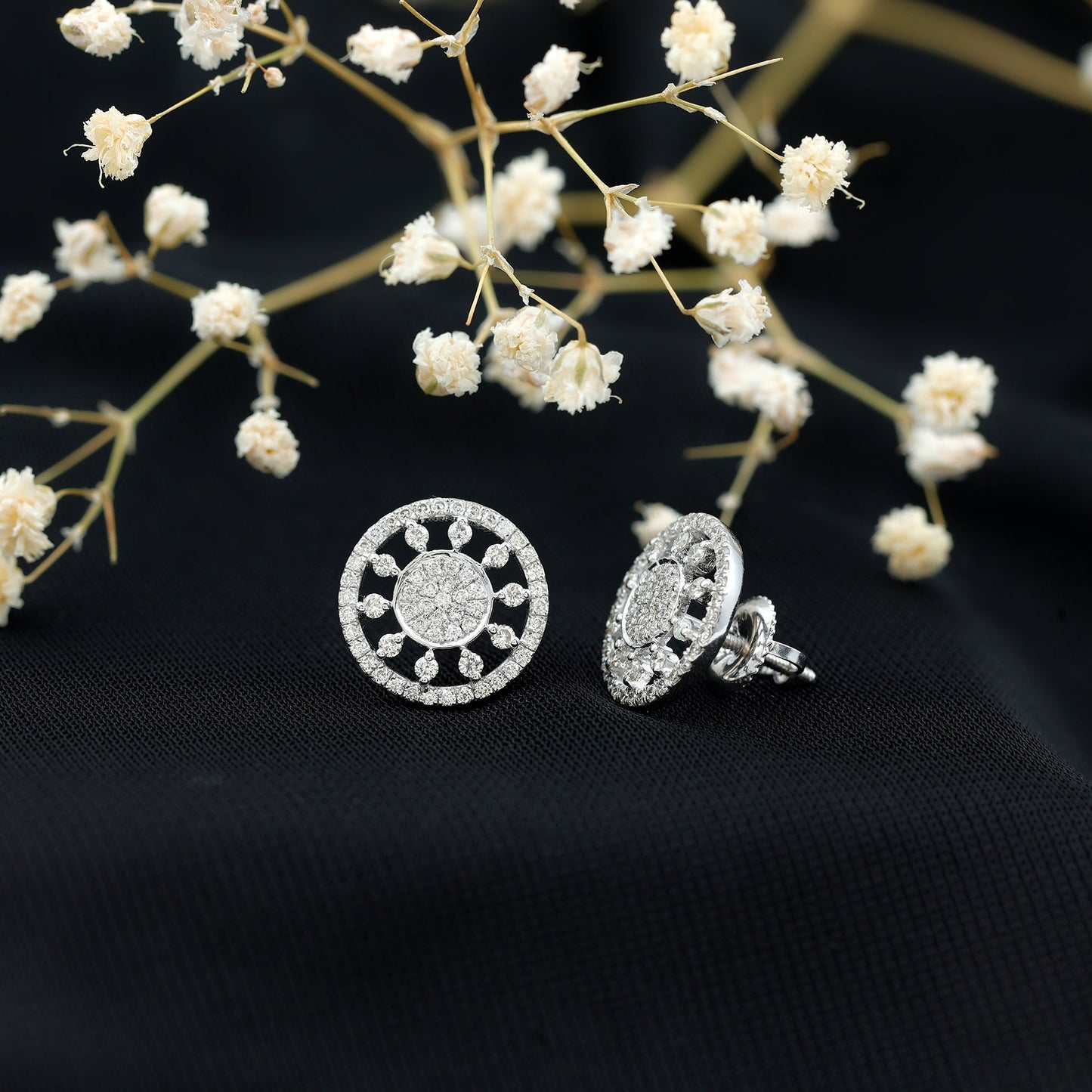 Certified Diamond Statement Ear Studs