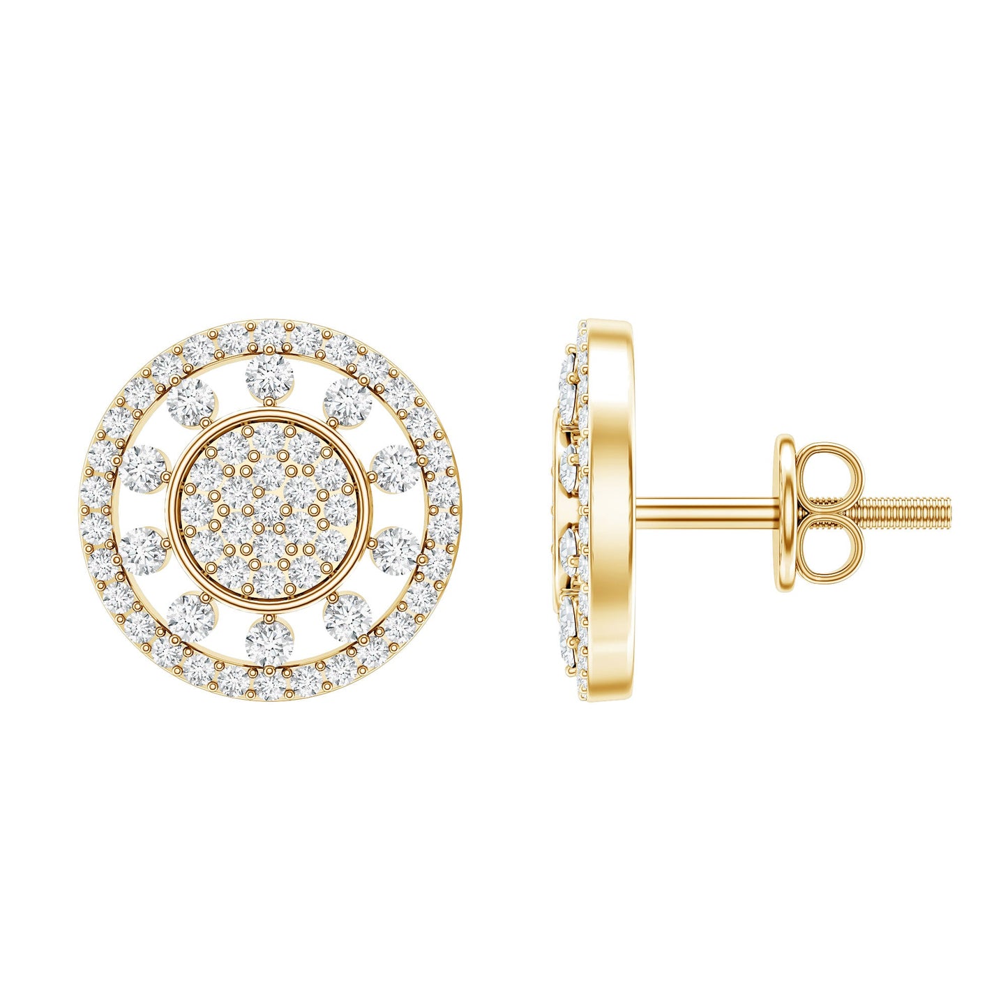 Certified Diamond Statement Ear Studs
