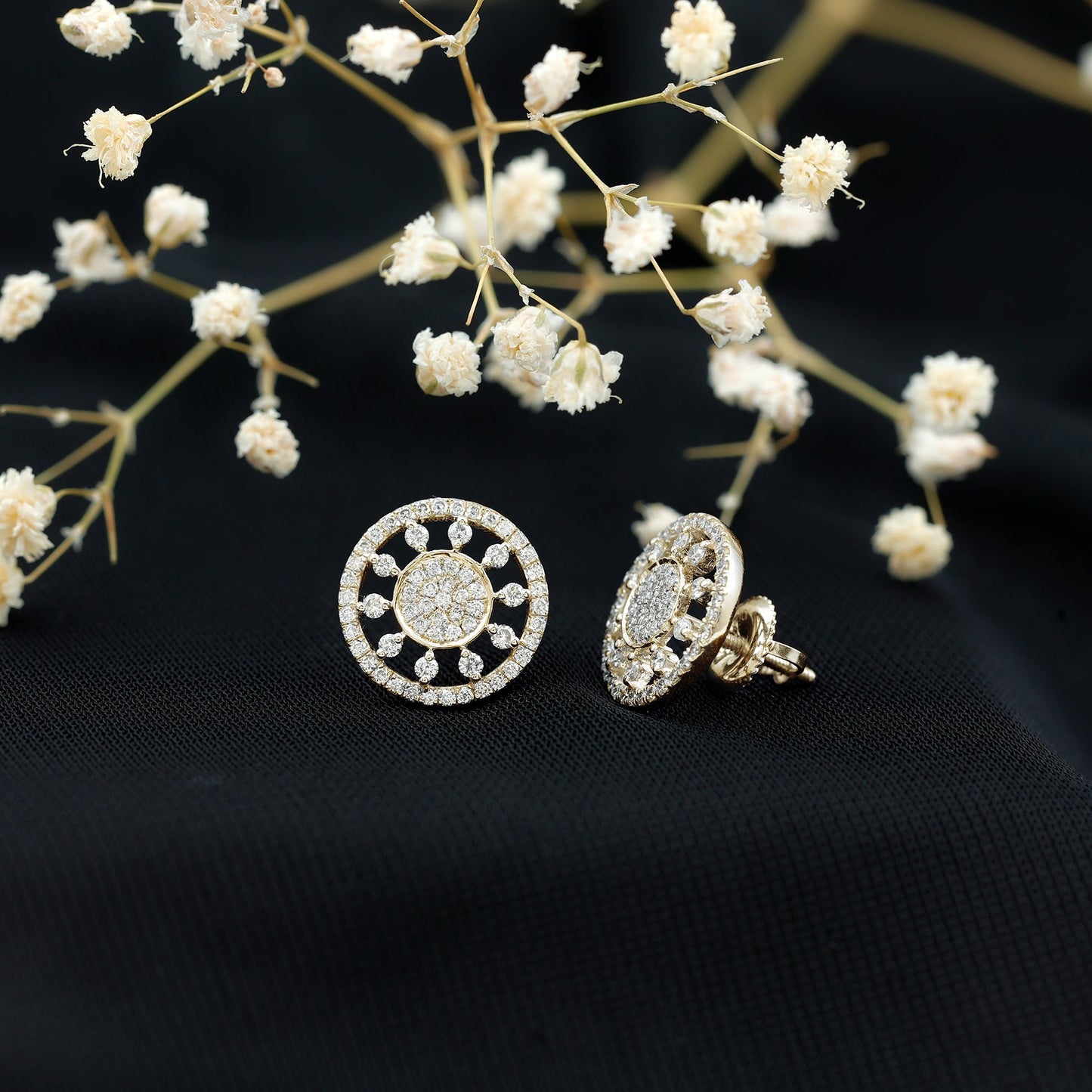 Certified Diamond Statement Ear Studs
