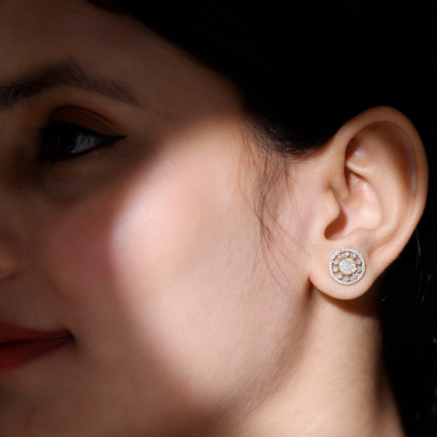Certified Diamond Statement Ear Studs