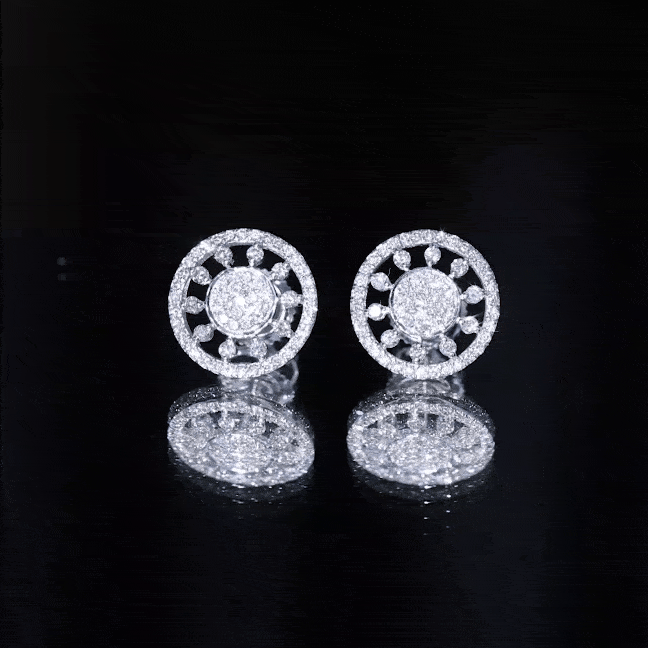 Certified Diamond Statement Ear Studs