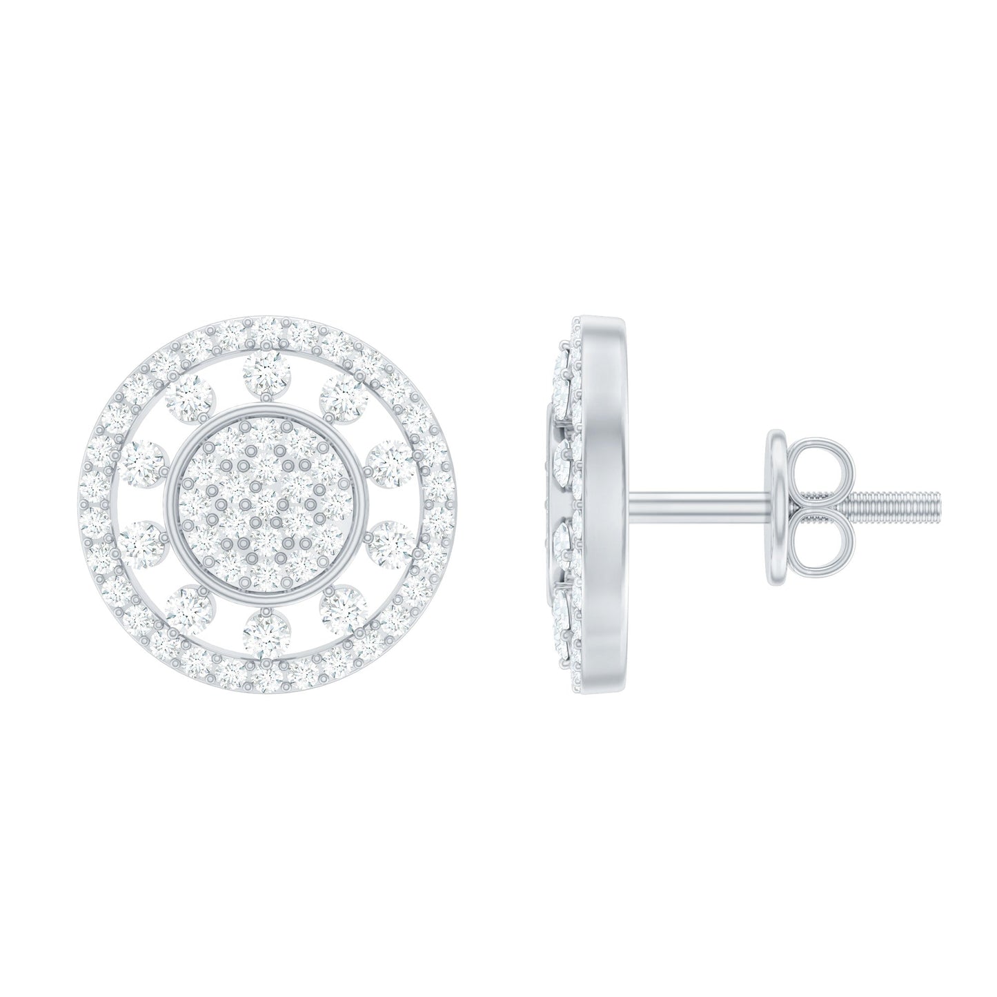 Certified Diamond Statement Ear Studs