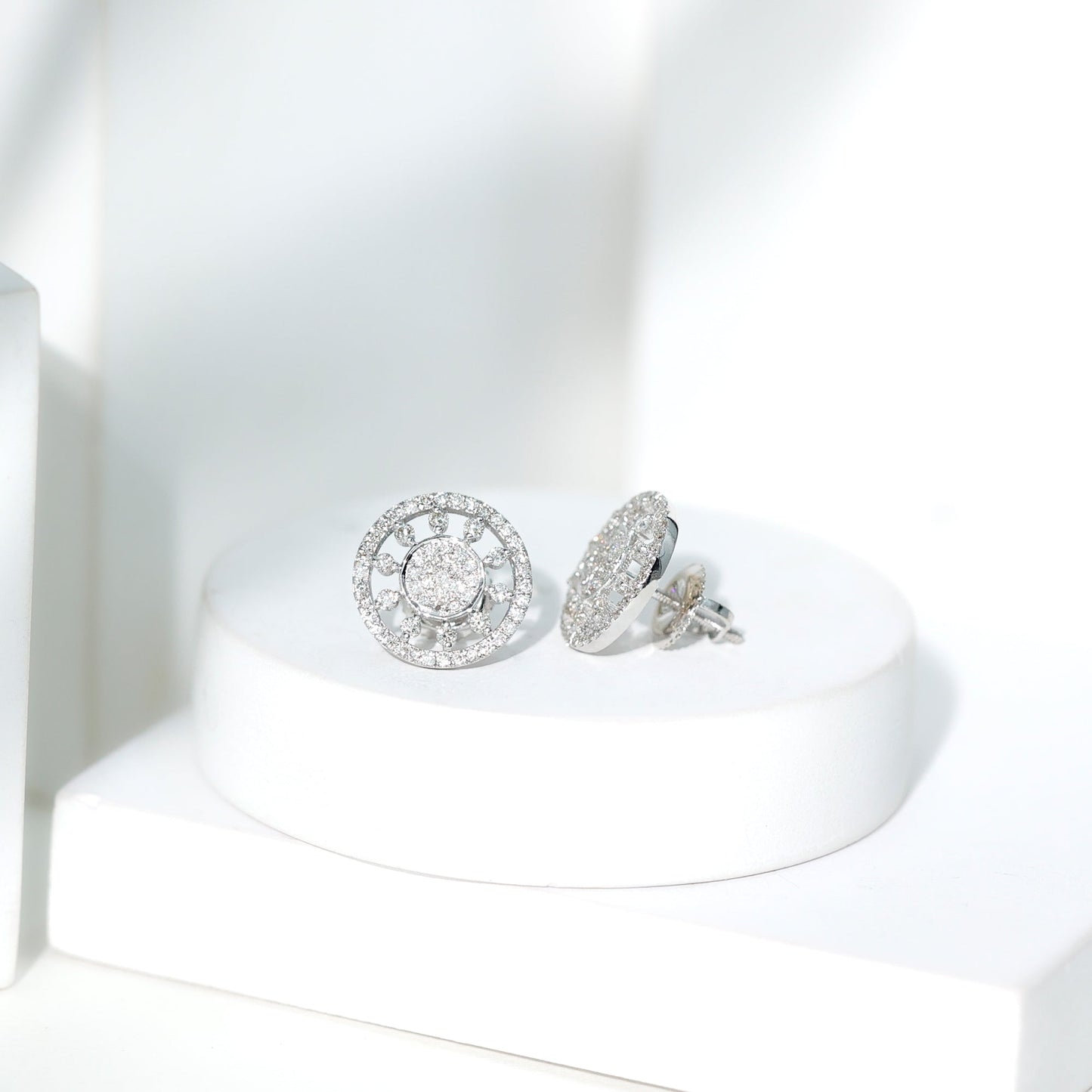 Certified Diamond Statement Ear Studs