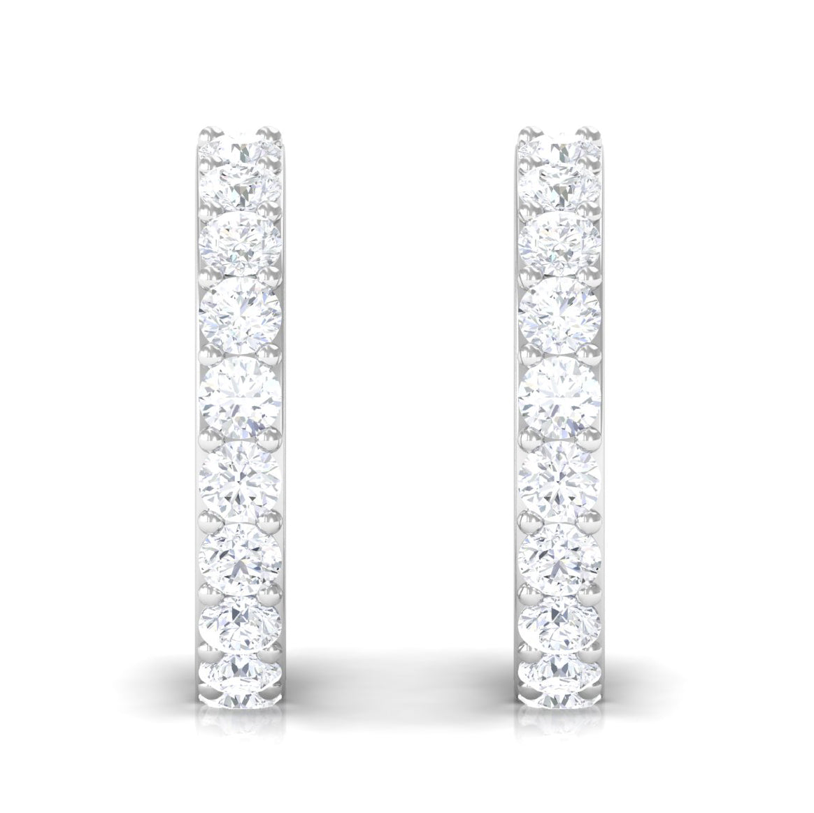 Certified Diamond Small Hoop Earrings