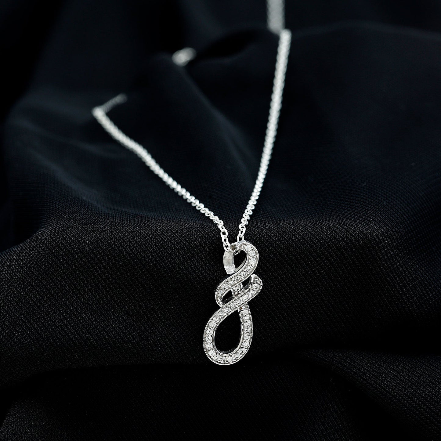 Certified Lab Grown Diamond Infinity Pendant Necklace