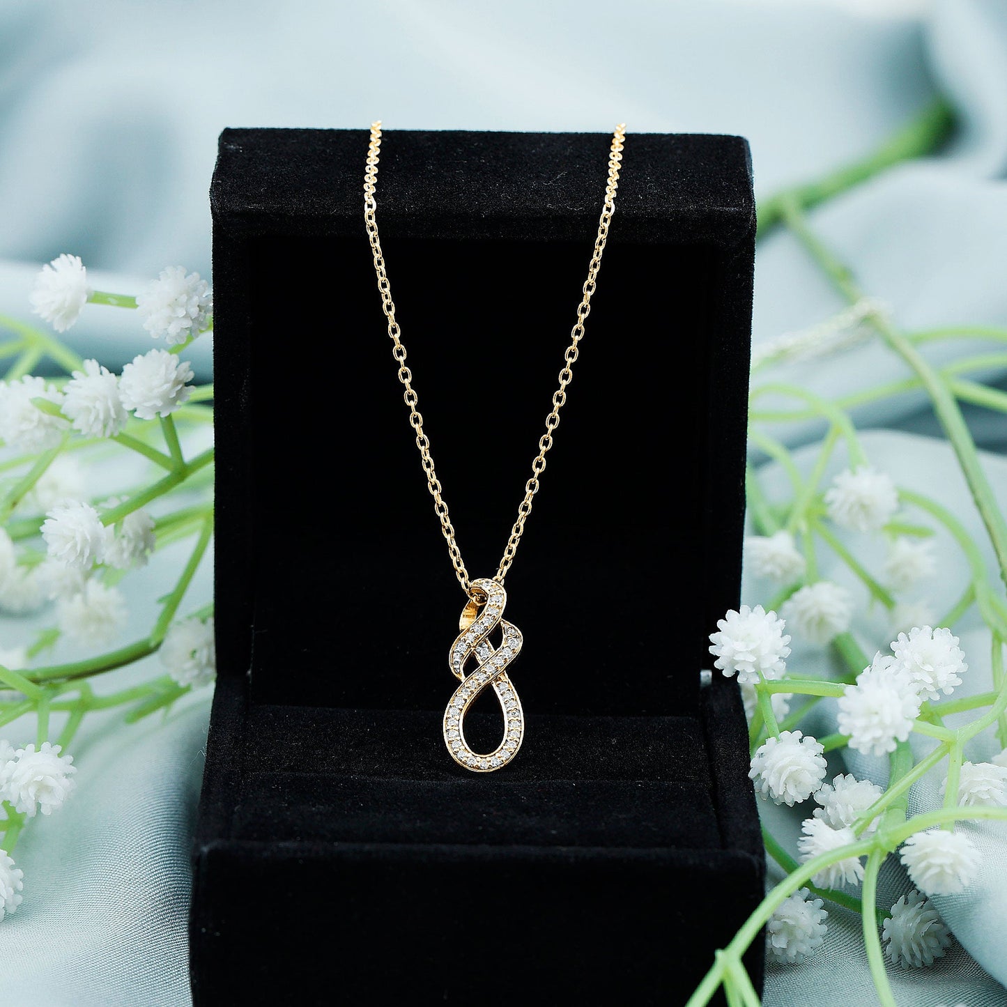 Certified Lab Grown Diamond Infinity Pendant Necklace