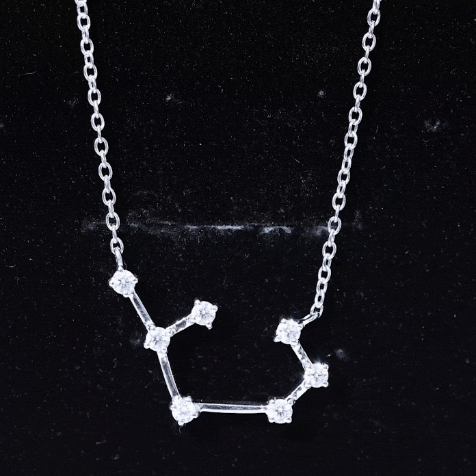 Certified Moissanite Constellation Sagittarius Zodiac Sign Necklace