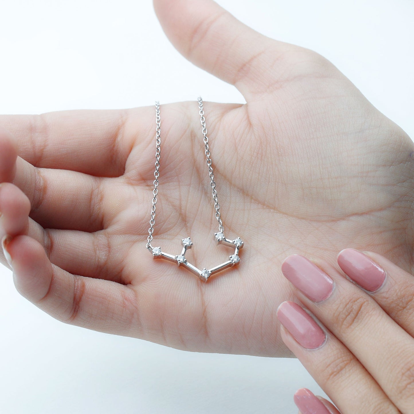 Certified Moissanite Constellation Sagittarius Zodiac Sign Necklace